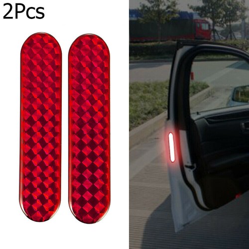 2pcs red reflective safety - red,