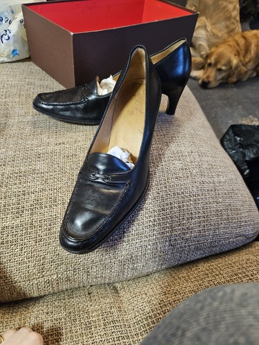 Vintage bally black brogue - black,