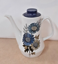 Royal Tudor Ware Coffepot Barker Bros Blue Floral Charity Sale