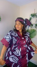 African ankara Bubu dress for women uk ,10,12,14,16,18