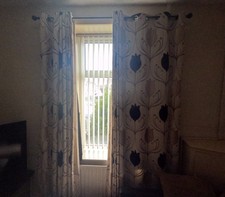 curtains 90 x 90 floral design