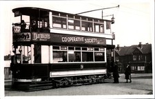 Original real photograph Tram Birmingham 321 tramcar circa 1940 