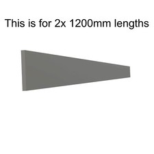 2x Grey Timber Wood Plinth