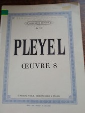 Pleyel Oeuvre 8 for 2 violins, viola, cello and piano