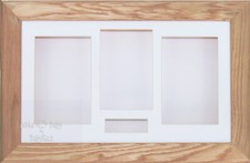 New Solid Oak Large Shadow Box Display Frame 3D Baby Casts Wedding Flowers Medal