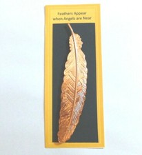 Feathers Appear when Angels are Near Bookmark Gift Remembrance of lost loved one