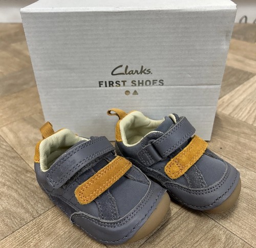 Clarks toddler tiny fawn grey - clarks,