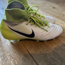Nike Magista Football Boot UK size 3.5 White & Toxic Yellow