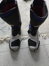 RST Blue and White and Black Motorcycle Boots  Size 10.5 Mens