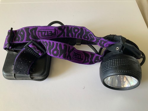 Vintage petzl headlight - headlight, purple