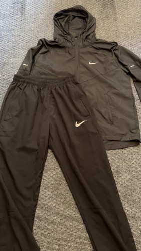 Nike black piece tracksuit - black,