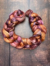100g Hand Dyed Yak Silk blend. Wool Top Roving Spinning Felt Weaving Fibres #20