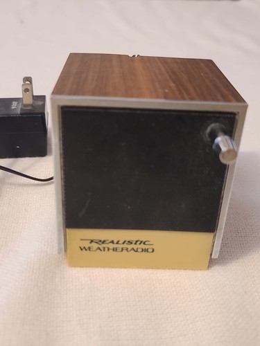 Vintage realistic weatheradio - realistic,