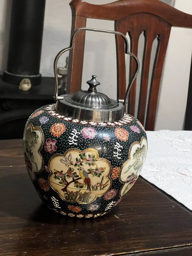 Vintage oriental tea caddy - tea, caddy.