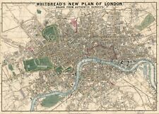 Home Wall Art Print - Vintage Map Poster - LONDON 1851 - A4,A3,A2,A1,A0