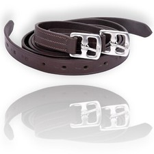 Leather English Stirrup leathers Black or Brown Adults or Childs Non Stretch