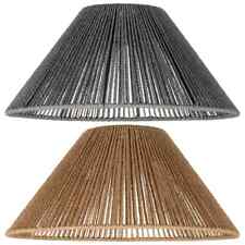 Natural Wicker Rattan Ceiling Pendant Light Shade Lampshade LED Bulb Scandi Boho