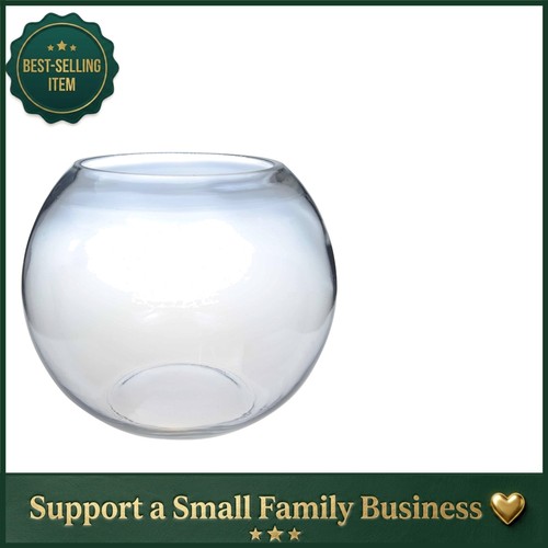 Modern 15cm clear glass fish - modern,