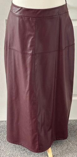 Woman faux leather - woman, midaxi