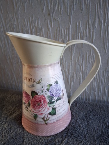 Metal decorative pitcher - decorative, with
