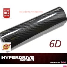 Black 6D Carbon Fibre Vinyl Wrap Premium Top Quality Air bubble free UK !