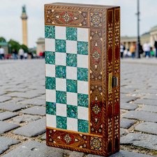 Handmade Wooden Backgammon Set