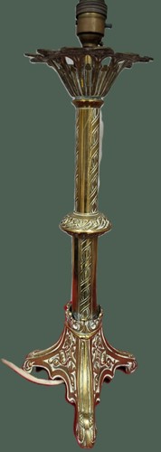 Antique brass table lamp - brass,