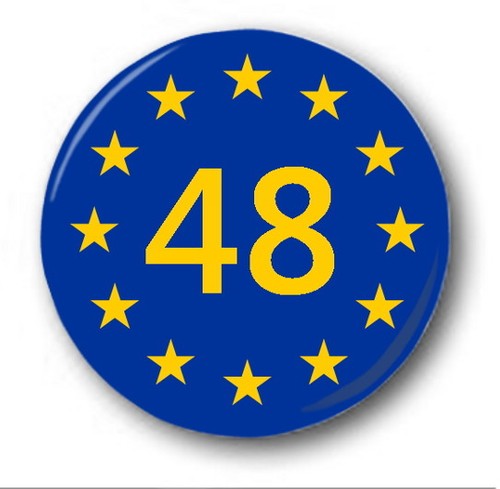 Flag 25mm 1 button - eu,