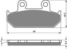 Brake Disc Pads Front Goldfren