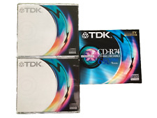 3 TDK recordable CDs CD-R74 8x multi speed
