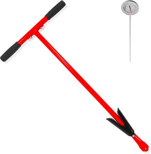 Compost aerator tool with - compost,