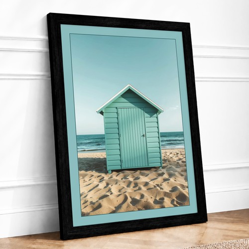 Turquoise beach hut coastal - turquoise,