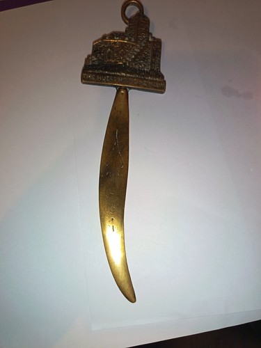 Vintage brass figural - brass, letter