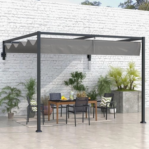 3x4m garden pergola steel - 3x4m,