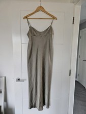 Zara Champagne Midi Slip Dress