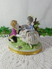 Dresden Boy & Girl figurine