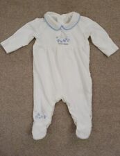 Mothercare Peter Rabbit White 100% Cotton Collared Babygrow All In One Size 0-1