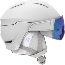 SALOMON MIRAGE SKI HELMET MEDIUM 56-59 WHITE VISOR BLUE S3 RRP £220 FREE P&P