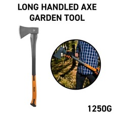 Heavy Duty Long Handled Axe, Garden Tool, Chop Cut Wood Trees Log Splitter