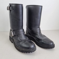 RK Sports Ladies Women Motorcycle Black Leather Motorbike Touring Boots UK 6