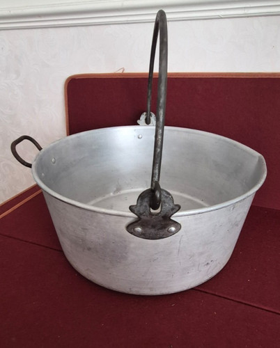 Vintage aluminium jam pan - jam,