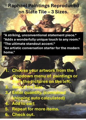 Raphael paintings slate - raphael, on