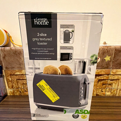 George home slice 900w grey - 2-slice,
