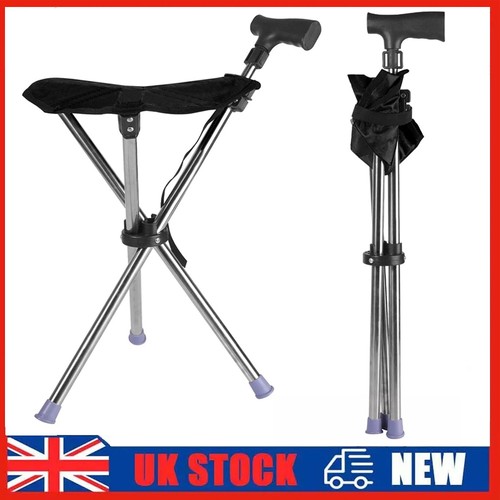 Folding walking stick seat - stick,
