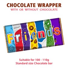 Friends Chocolate Bar Wrapper