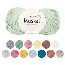 DROPS Muskat Wool Yarn DK Double Knit Crochet Cotton 100m 50g All Shades