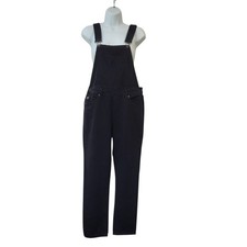 Boohoo Dungarees Black Tapered