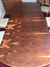 Extendable yew dining - yew, table