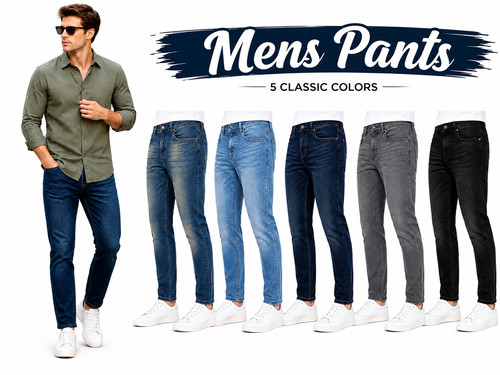 Mens jeans straight leg - jeans,