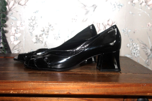 Biba black patent leather - biba,